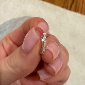 Real White Gold & Diamond Earrings